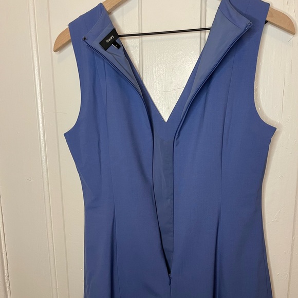 Theory Blue V Neck Dress - Picture 5 of 7